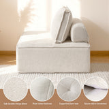 Motril 4 Seater Floor Sofa, White