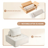 Motril 4 Seater Floor Sofa, White