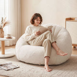 Garraf 1 Seater Bean Bag Sofa, White