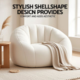Garraf 1 Seater Bean Bag Sofa, White