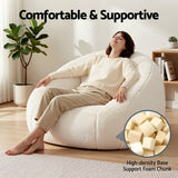 Garraf 1 Seater Bean Bag Sofa, White
