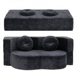 Cunit 2 Seater Sofa Bed, Grey