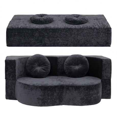 Cunit 2 Seater Sofa Bed, Grey