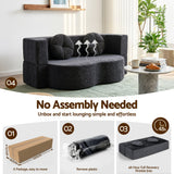 Cunit 2 Seater Sofa Bed, Grey