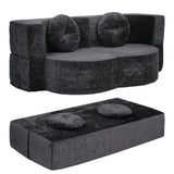 Cunit 2 Seater Sofa Bed, Grey