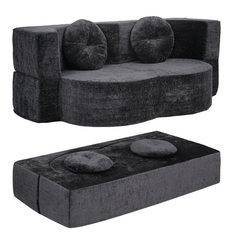 Cunit 2 Seater Sofa Bed, Grey