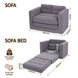 Vilanova 2 Seater Sofa Bed, Grey