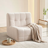 Pippa Boneless Floor Couch, White