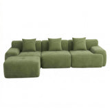 Tavernes 4 Seater Modular Sofa, Green