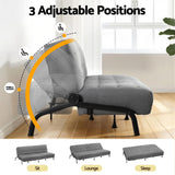 Archer Innerspring Sofa Bed, Grey, view 4