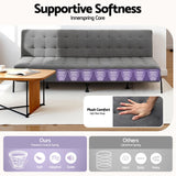 Archer Innerspring Sofa Bed, Grey, view 6