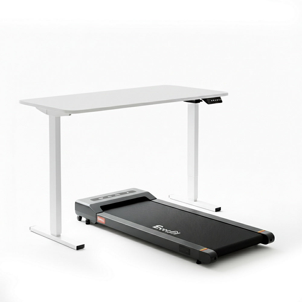 Stirling Electric Standing Desk, White 140cm