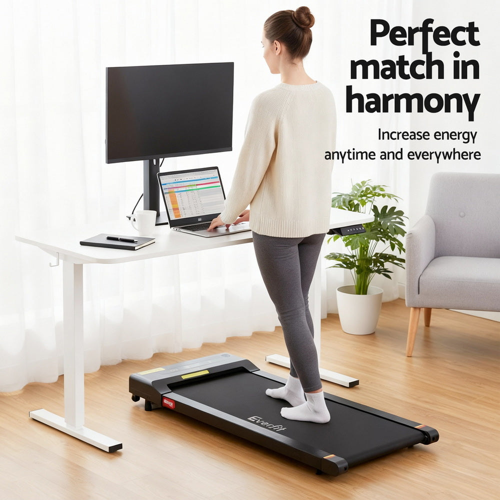 Stirling Electric Standing Desk, White 140cm view 4