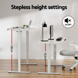 Stirling Electric Standing Desk, White 140cm view 5