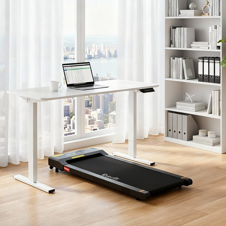 Stirling Electric Standing Desk, White 140cm view 7