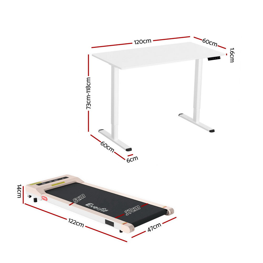 Stirling Electric Standing Desk, White 120cm view 2