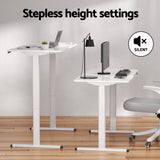 Stirling Electric Standing Desk, White 120cm view 5