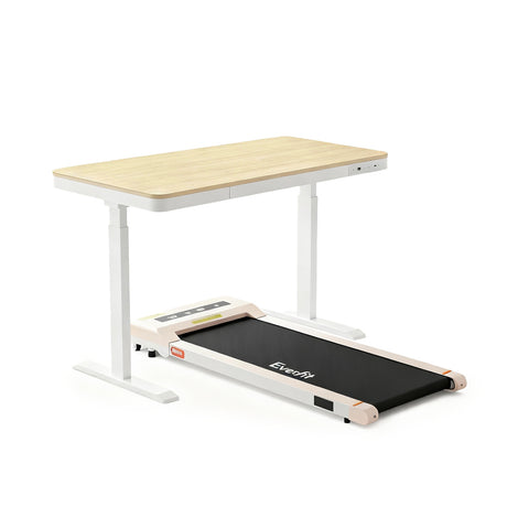 Amaroo Electric Standing Desk with Treadmill, Oak 120cm 360mm Belt