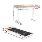 Amaroo Electric Standing Desk with Treadmill, Oak 120cm 360mm Belt