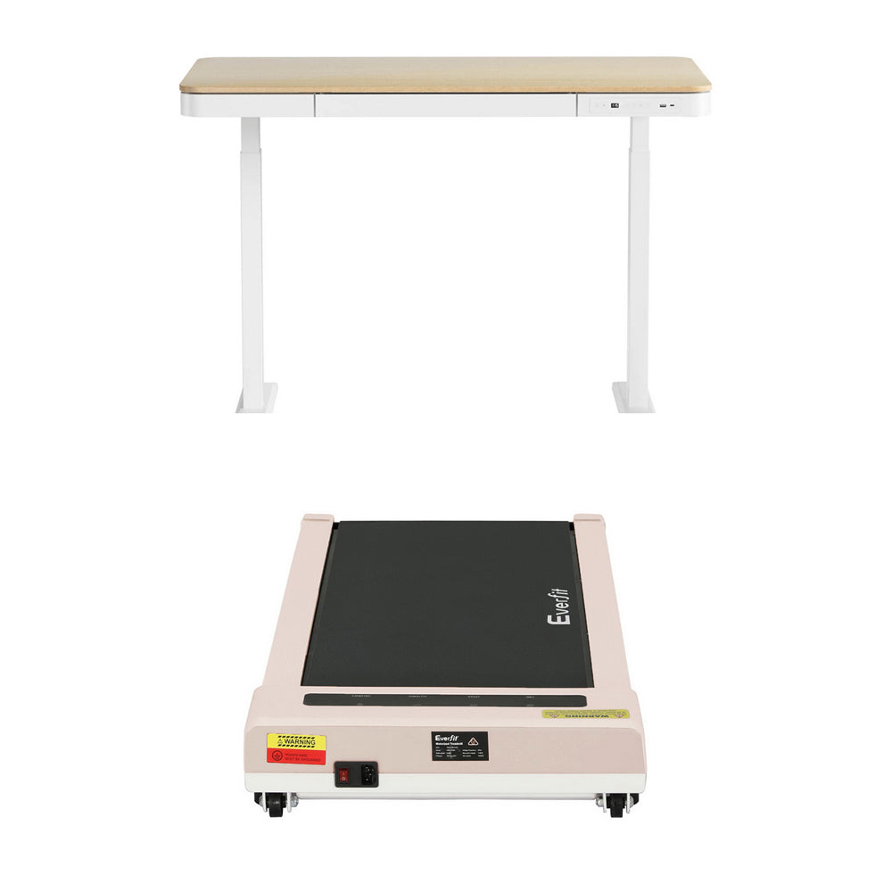 Amaroo Electric Standing Desk with Treadmill, Oak 120cm 360mm Belt