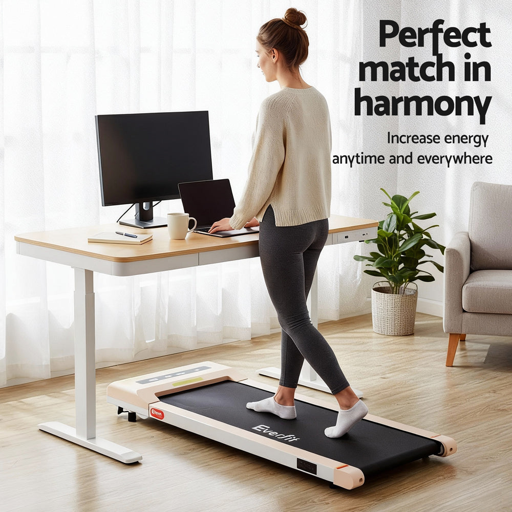 Amaroo Electric Standing Desk with Treadmill, Oak 120cm 360mm Belt