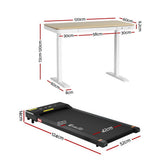 Amaroo Electric Standing Desk with Treadmill, Oak 120cm 400mm Belt