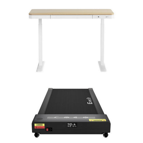 Amaroo Electric Standing Desk with Treadmill, Oak 120cm 400mm Belt
