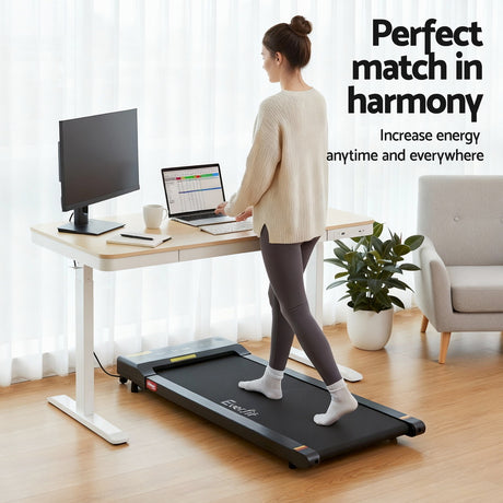 Amaroo Electric Standing Desk with Treadmill, Oak 120cm 400mm Belt