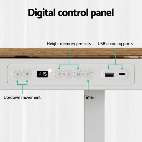Amaroo Electric Standing Desk with Treadmill, Oak 120cm 400mm Belt