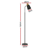 Modern Black LED Floor Lamp — Slim Upright Design — Allure Home Collections