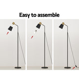 Modern Black LED Floor Lamp — Slim Upright Design — Allure Home Collections
