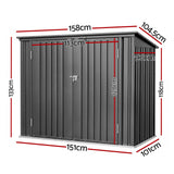 Mundrabilla Lockable Steel Wheelie Bin Enclosure, Double