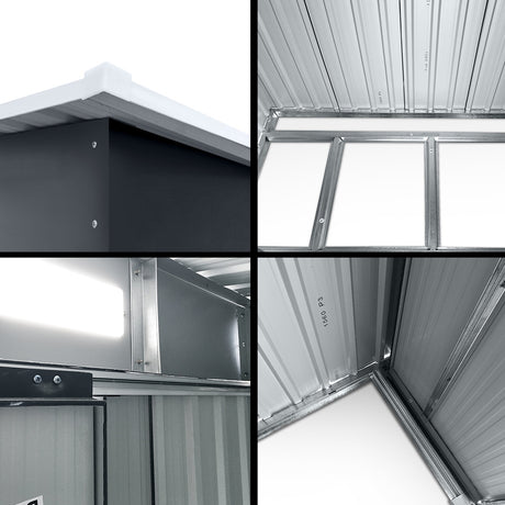 Giantz 2.38x1.31M Metal Garden Shed
