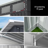 Steel garden shed dimensions diagram