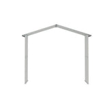 Garden Shed Extension Kit 2.15 x 0.44M Galvanised Steel - Grey