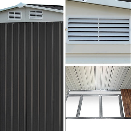 Giantz 2.58x2.07M Metal Garden Shed
