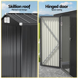 Steel garden shed dimensions diagram