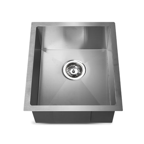 Stainless steel kitchen sink, silver single bowl 45x39cm