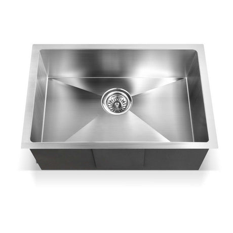 Kitchen sink, stainless steel silver single bowl 60x45cm