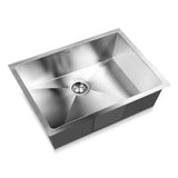 Kitchen sink, stainless steel silver single bowl 60x45cm