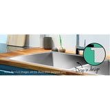 Kitchen sink, stainless steel silver double bowl 77x45cm