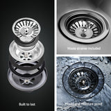 Kitchen sink, stainless steel silver single bowl 122x45cm