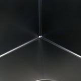 Stainless steel kitchen sink, black double bowl 100x45cm