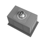 Stainless steel kitchen sink, black single bowl 45x30cm