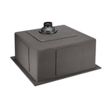 Stainless steel kitchen sink, black single bowl 51x45cm