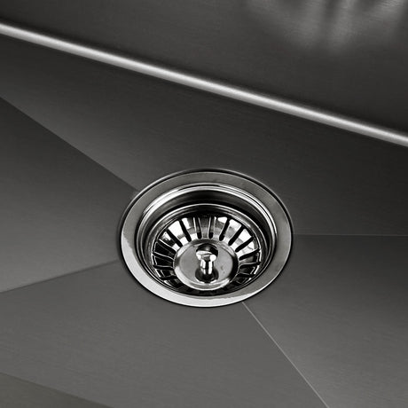 Stainless steel kitchen sink, black single bowl 70x45cm