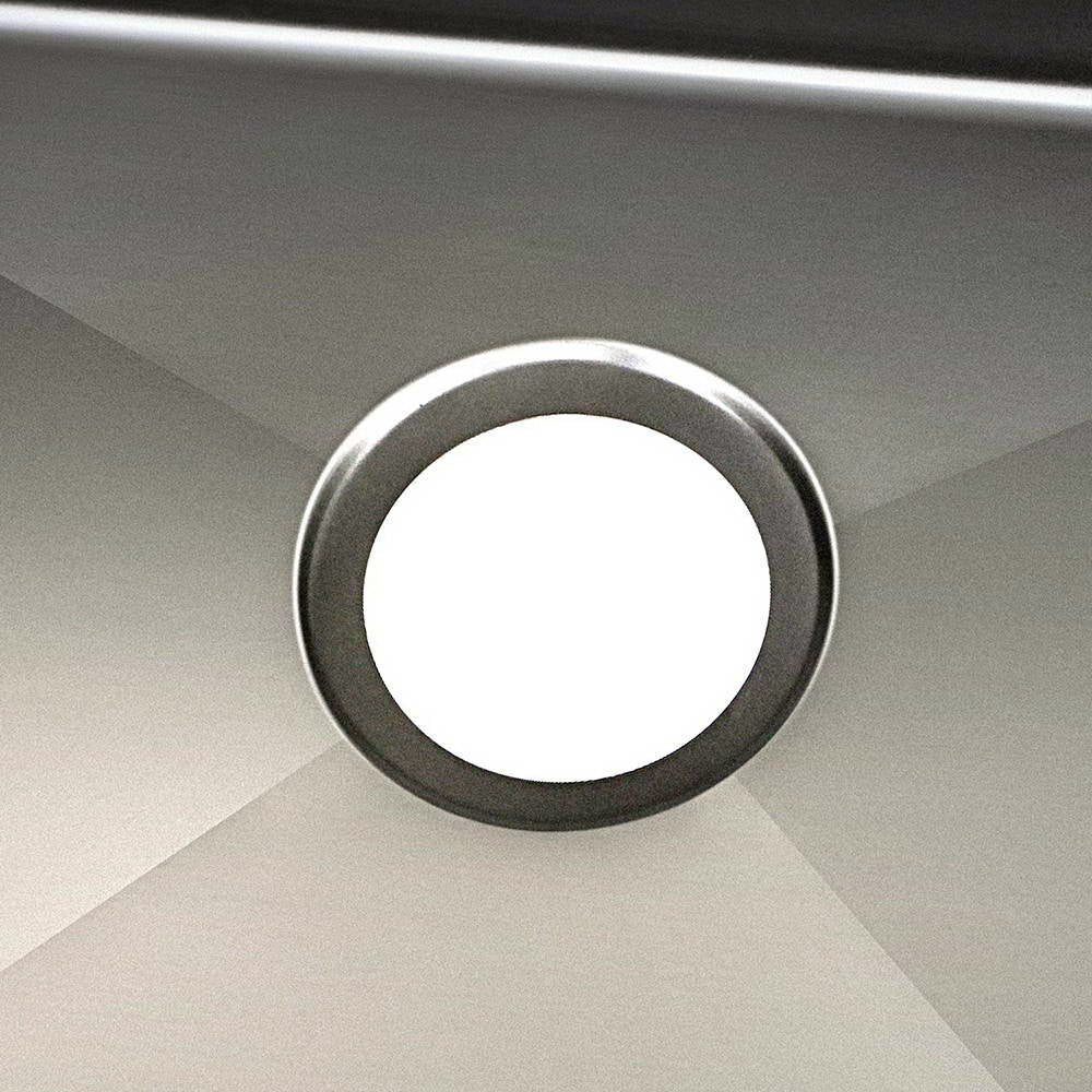 Stainless steel kitchen sink, black single bowl 60x45cm