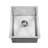 Stainless steel kitchen sink, silver single bowl 44x34cm