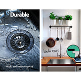 Kitchen sink, stainless steel silver single bowl 36x36cm