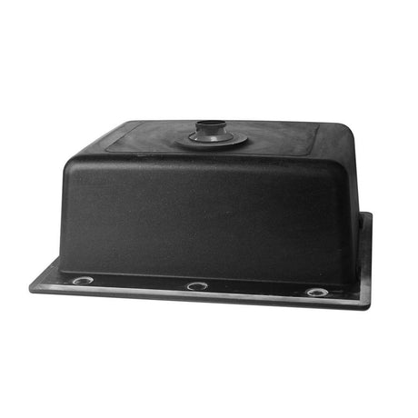 Granite stone laundry sink, black single bowl 57x50cm